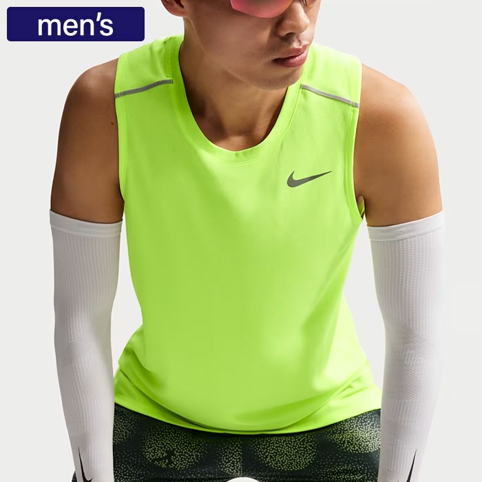 d.i.a. 背中ガン空き　タンクトップ　蛍光 ナイキ（NIKE）（メンズ）マイラー ドライフィット ランニングタンク