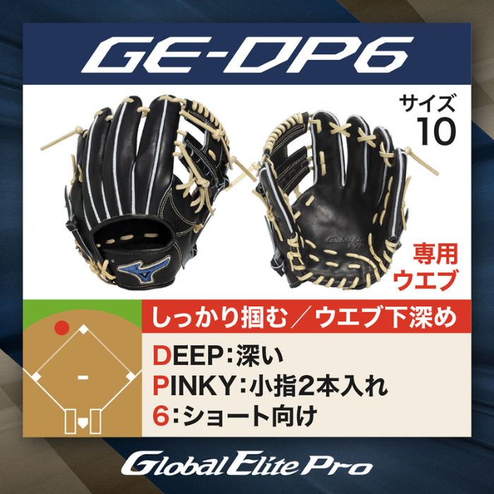 グローブ２個、ボール6個 Mizuno ミズノ 野球グローブ グラブ 硬式用 グローバルエリート PRO 内