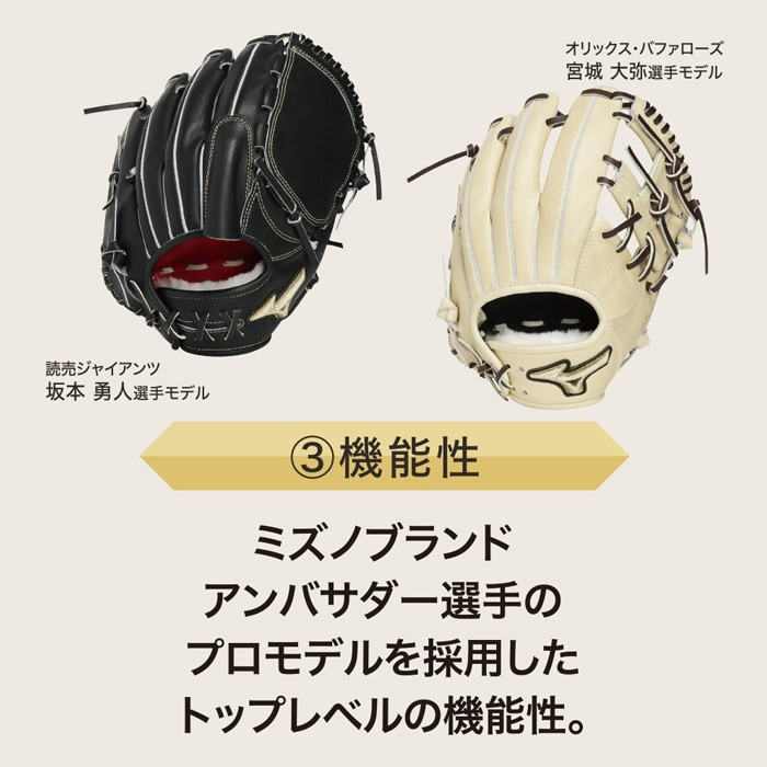 Mizuno ミズノ 野球グローブ グラブ 硬式用 グローバルエリート