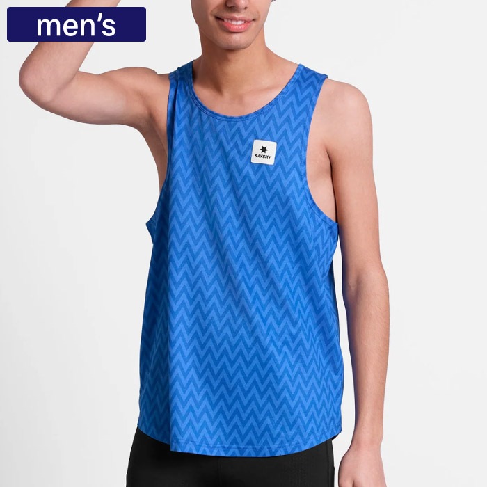 SAYSKY セイスカイ メンズ ランニングシャツ シングレット Zig Zag