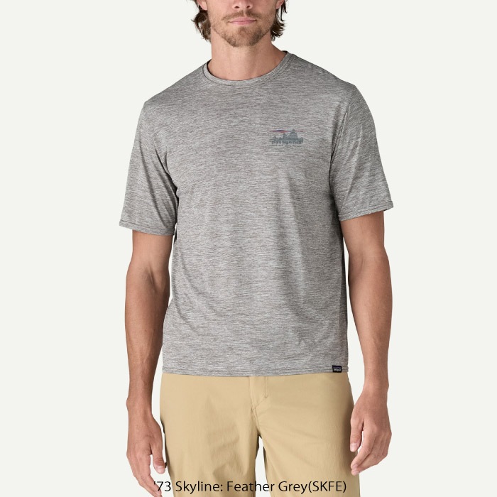 パタゴニアpatagonia グレー Tシャツ 　キャプリーンクールデイリーS patagonia パタゴニア メンズ・キャプリーン・クール・デイリー