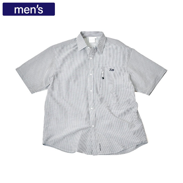 DAIWA ダイワ トップス DOT AIR SS SUCKER SHIRT ブルー DE-8326EX