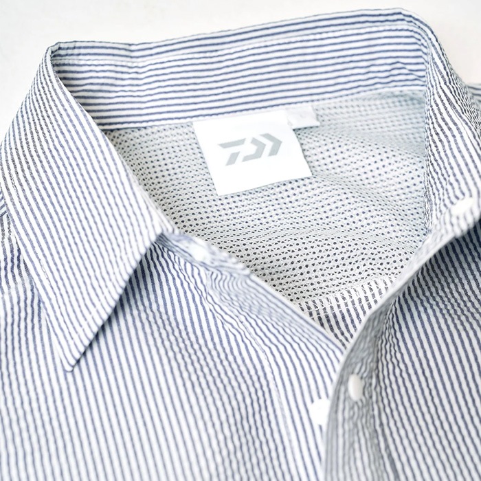 DAIWA ダイワ トップス DOT AIR SS SUCKER SHIRT ブルー DE-8326EX