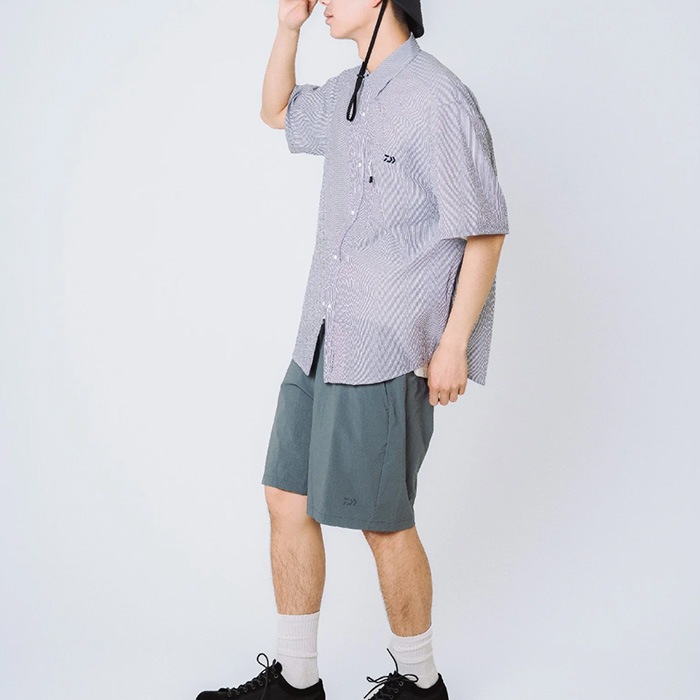 DAIWA ダイワ トップス DOT AIR SS SUCKER SHIRT ブルー DE-8326EX