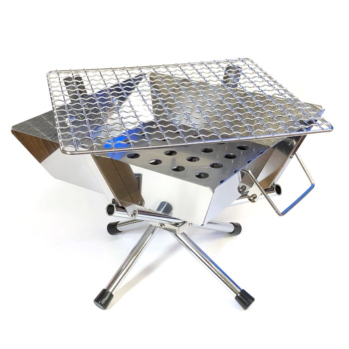 UNIFLAME ステンレス製折り畳みBBQコンロ UNIFLAME ユニフレーム ファイアグリルsolo バーベキューコンロ 焚き火