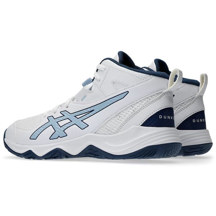 ASICS バスケットボールシューズ ホワイト/ブルー asics アシックス バスケットボールシューズ DUNKSHOT MB 10 ダンク