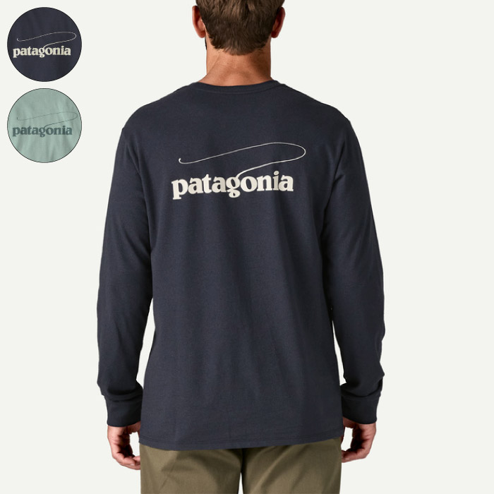 patagonia パタゴニア Tシャツ ロングスリーブ・キャスティング・ロゴ