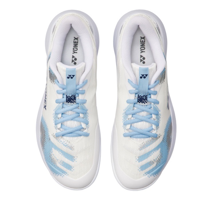 ホワイト ファンボード ラウンドスカッシュテール6.6簡易修理済み YONEX ヨネックス バドミントンシューズ レディース パワークッション