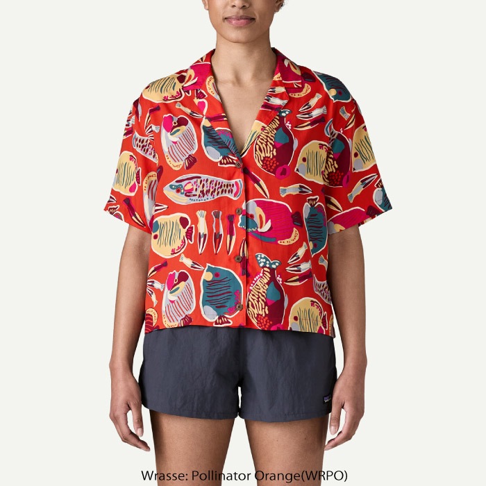 あかいろ パタゴニア ウィメンズ・タイダル・スレッズ・シャツ Size M アロハ