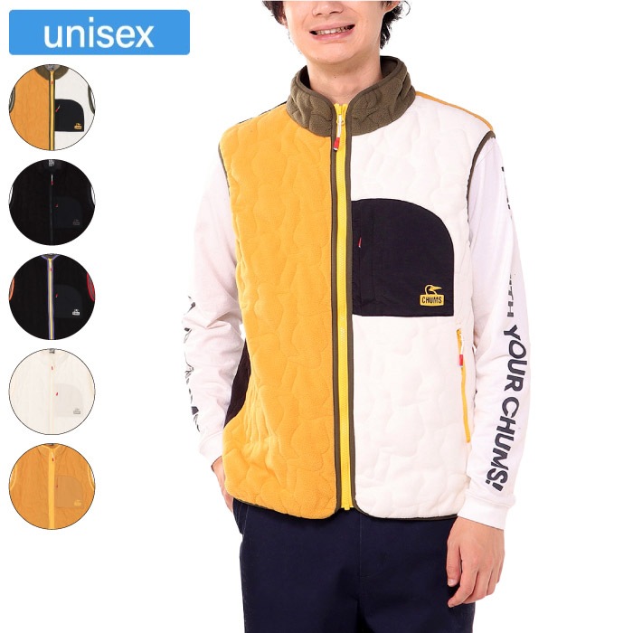 CHUMS ブービーステッチベスト CHUMS チャムス ブービーステッチフリースベスト ユニセックス ベスト