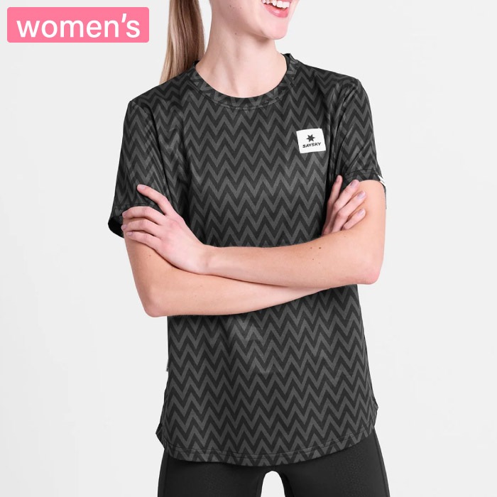 SAYSKY セイスカイ レディース ランニングTシャツ W Zig Zag Combat T