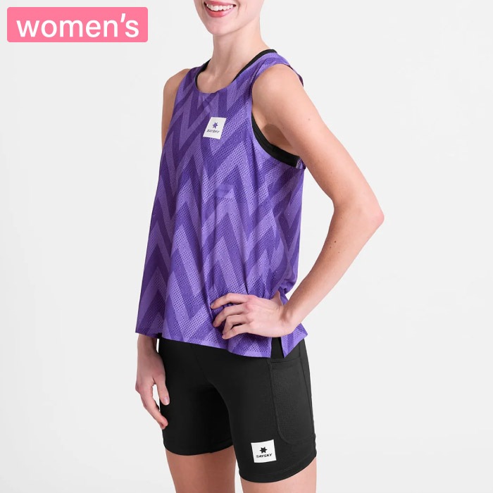 SAYSKY シングレット　レディース　S SAYSKY セイスカイ レディース ランニングシャツ レースシングレット W