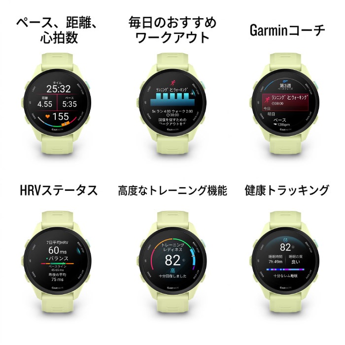 Garmin ガーミン ランニングウォッチ Forerunner 70 Black スマート