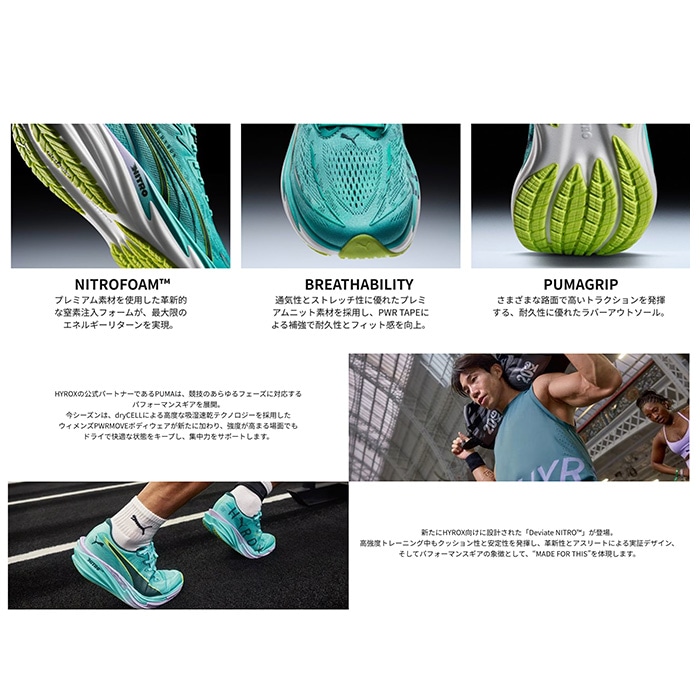 PUMA プーマ ランニングシューズ PUMA x HYROX ヴェロシティ ニトロ 5