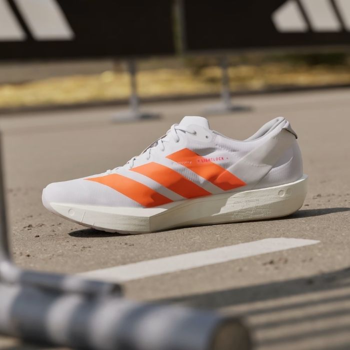 adidas adizero サッカーシューズ ホワイト/オレンジ adidas アディダス ランニングシューズ ADIZERO JAPAN 9 M アディゼロ