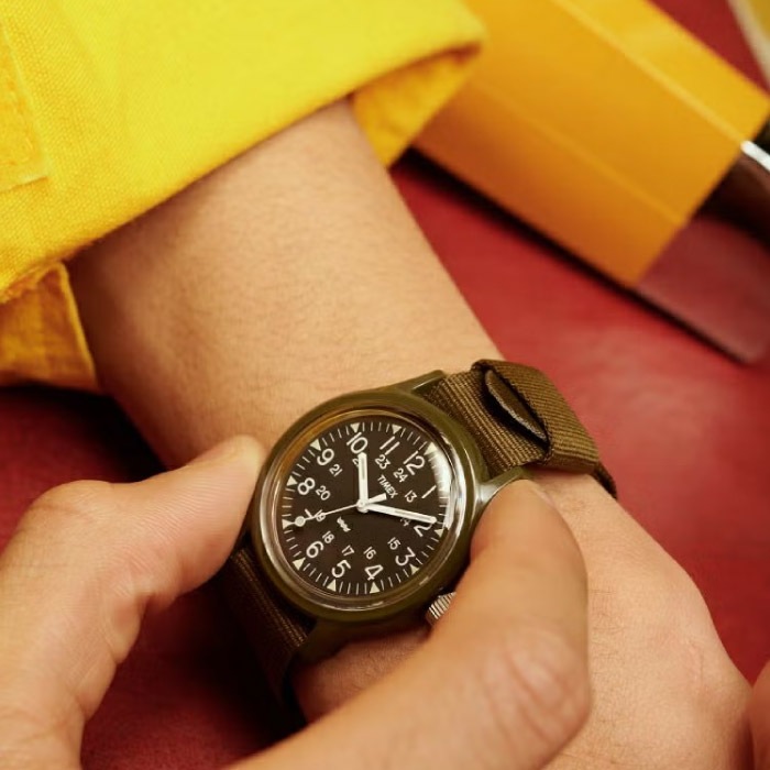 TIMEX タイメックス オリジナルキャンパー ブラック/グリーン 腕時計 