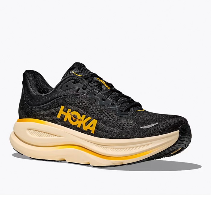HOKA ホカ ランニングシューズ BONDI 9 メンズ カーボン ブラック