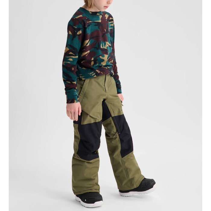 キッズ　BURTON バートン　スノーボードパンツ カモフラ柄　サイズL 26-27 BURTON バートン スカイラー パンツ キッズ スノーボード