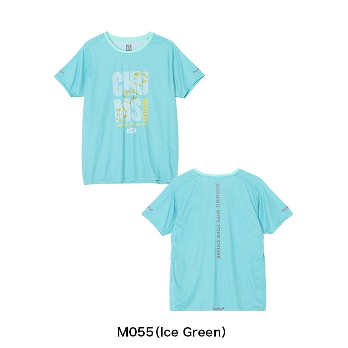 CHUMS チャムス 半袖 ランニングチャムスマラソンTシャツ ユニセックス