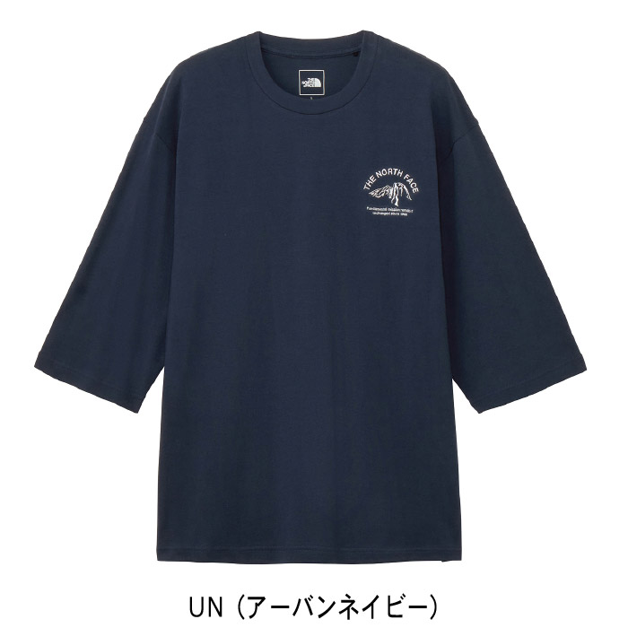 THE NORTH FACE Tシャツ 七分袖 ユニセックス コットン100% THE NORTH FACE ザ ノースフェイス Tシャツ 半袖 クォーター