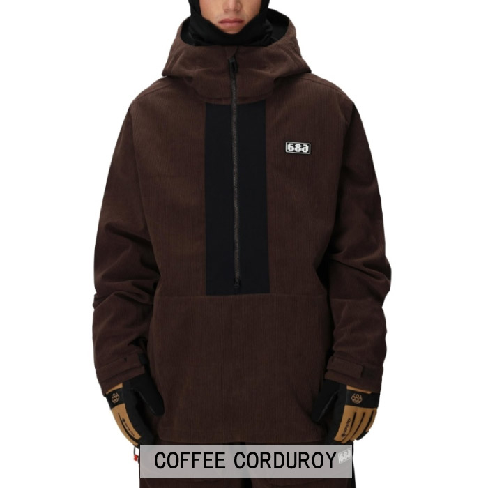 25-26 board ren ブラウンスノーウェア　M 25-26 686 シックスエイトシックス MENS GHOST 2.5L ANORAK
