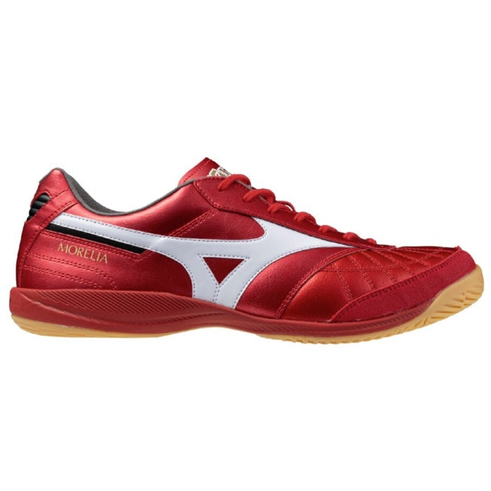 Mizunoミズノモレリア IN 25.0 赤 フットサルシューズ MIZUNO ミズノ インドアシューズ モレリア SALA JAPAN IN 2E相当