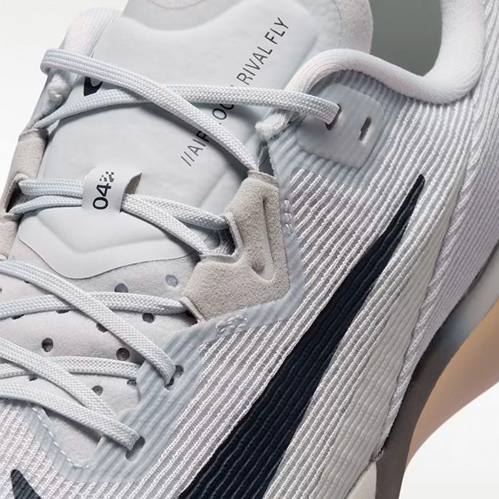 Nike スニーカー ホワイト/グレー/ライム NIKE ナイキ ランニングシューズ ズーム ライバル フライ 4 ユニ