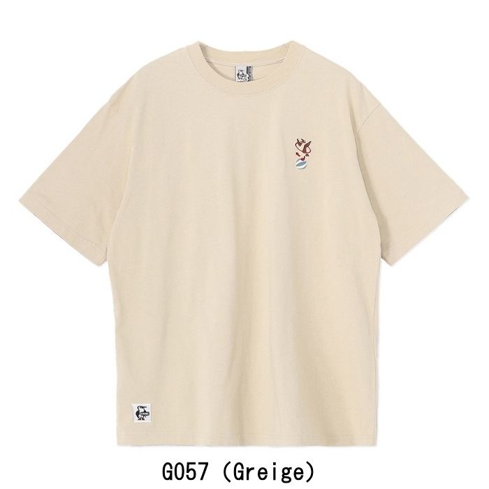 CHUMS チャムス トップス チャムスエンブロイダリーTシャツ ユニ