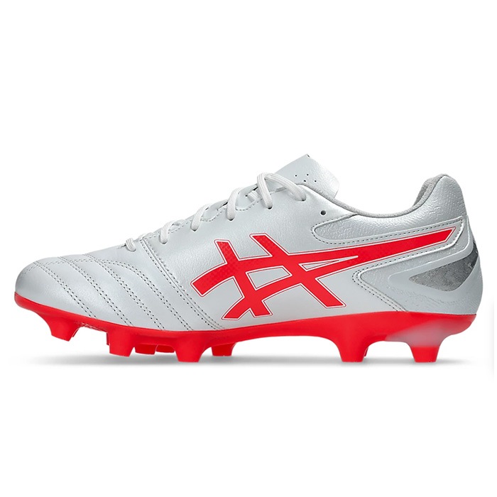 ASICS サッカーシューズ ホワイト/レッド asics アシックス サッカースパイク DS LIGHT PRO WIDE メンズ WIDE 土