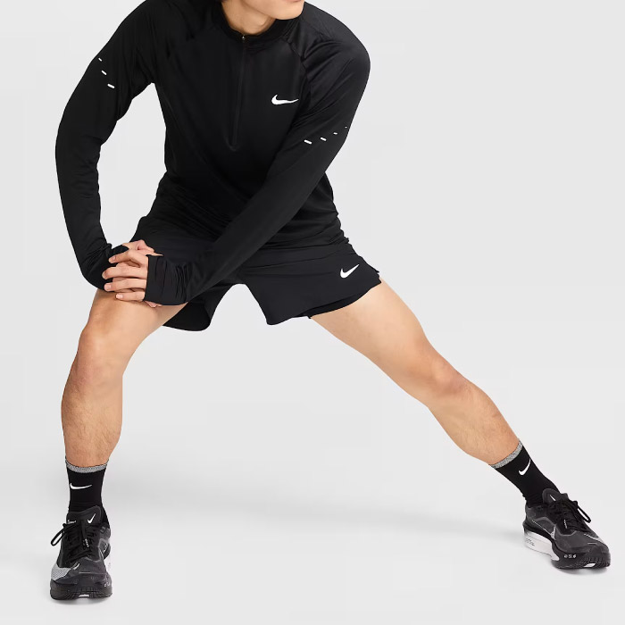 Nike ナイキ ランニングウェア STRIDE ストライド 黒 メンズ HV2181