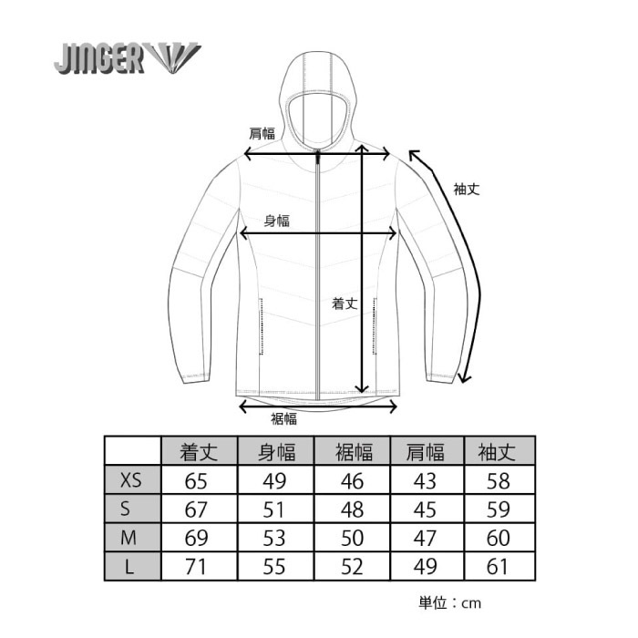 JINGER ジンガー 【26FW】 ユニセックス グリッドフリースジャケット