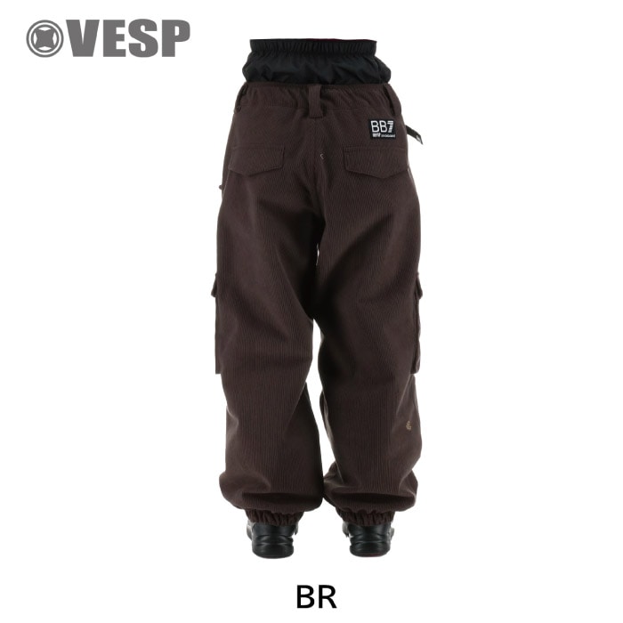 VESP スノボ ウェア コーデュロイ 25-26 25-26 VESP ベスプ Corduroy Wide Jogger Cargo Pants コーデュロイ