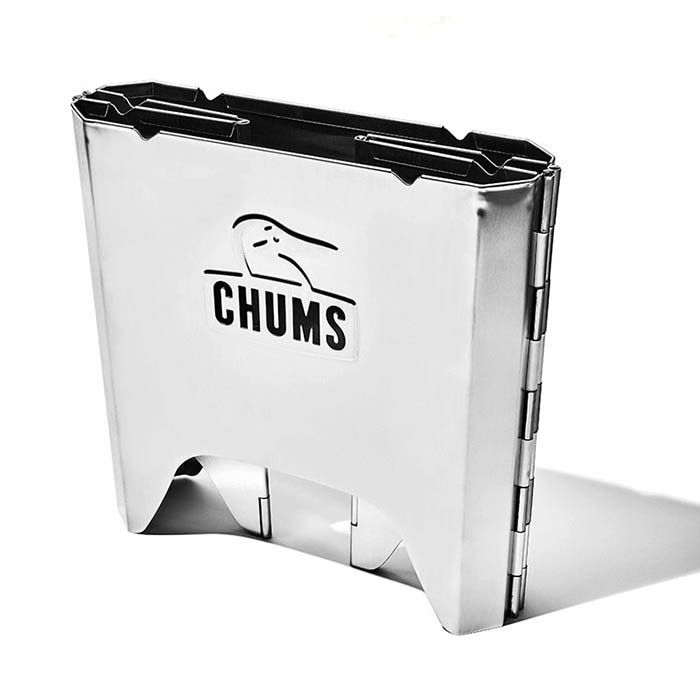 新品未使用　CHUMS ステンレス 焚き火台 L 焚火台 CHUMS チャムス Booby Face Folding Fire Pit L ブービーフェイス