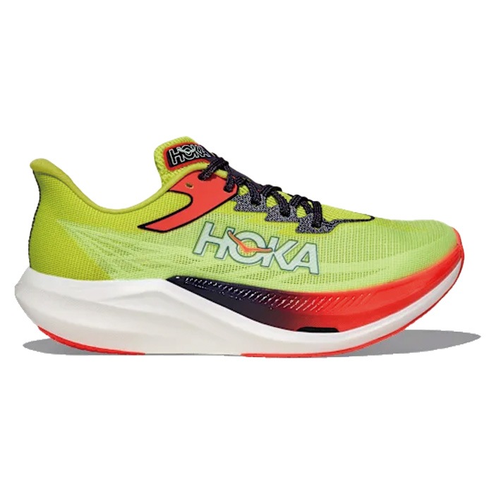 HOKA ホカ ランニングシューズ ROCKET X 3 メンズ ネオン ユズ
