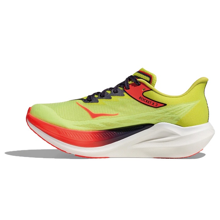 HOKA ホカ ランニングシューズ ROCKET X 3 メンズ ネオン ユズ