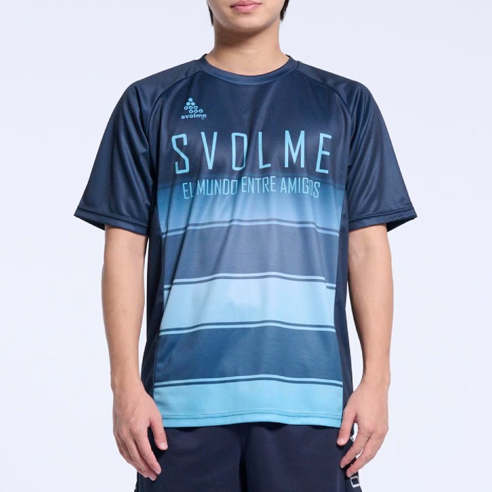 SVOLME スボルメ シャツ ボーダーFBTRトップ25SDG ユニセックス 半袖