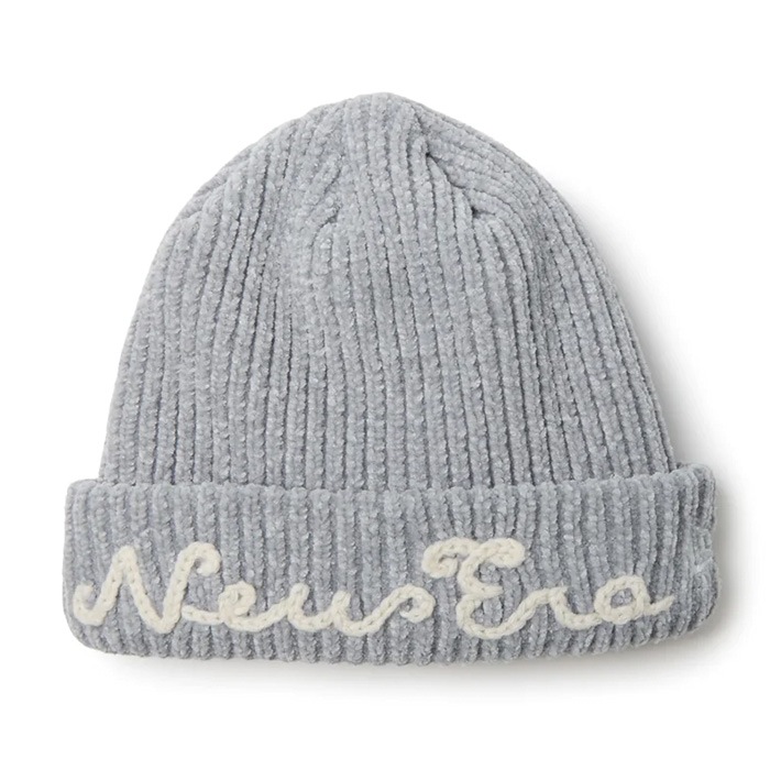   グレー ニット帽 M NEW ERA ニューエラ ニットキャップ ベーシック カフニット CHENILLE