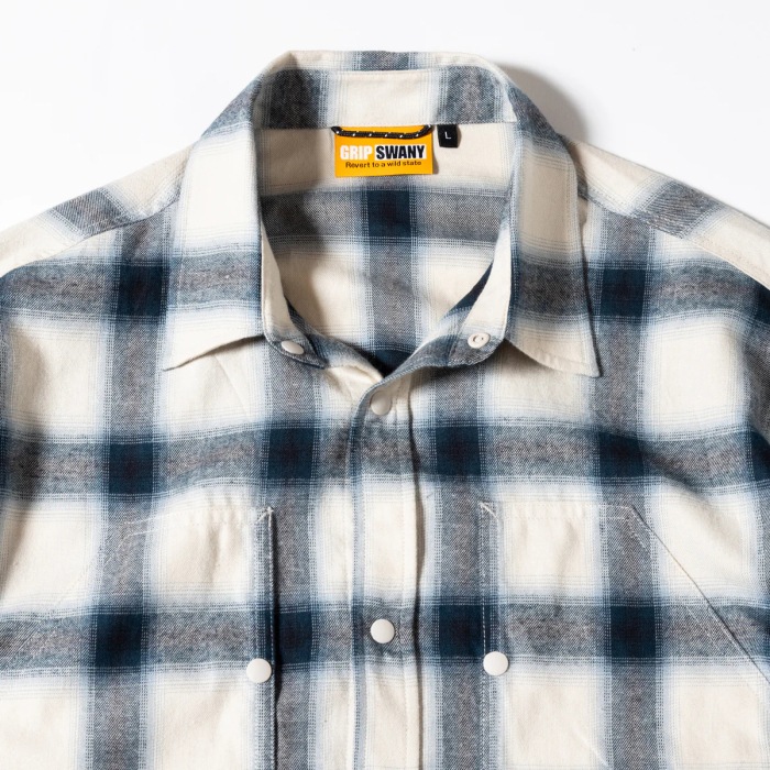 GRIP SWANY グリップスワニー フランネルシャツ BRUSHED CHECK SHIRTS