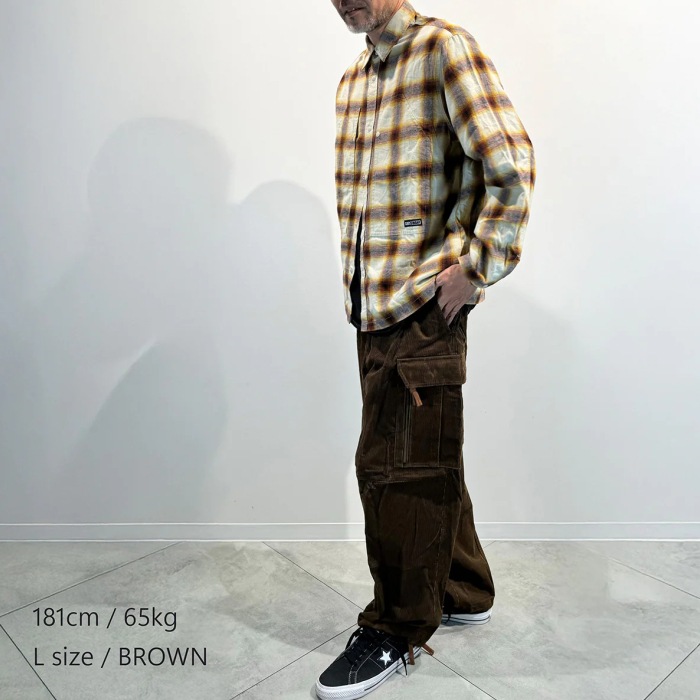 GRIP SWANY グリップスワニー フランネルシャツ BRUSHED CHECK SHIRTS