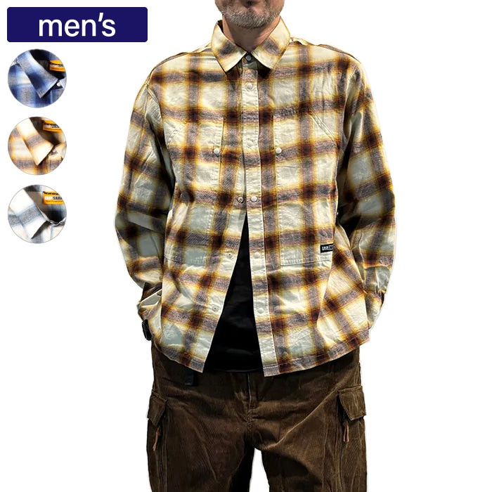 GRIP SWANY グリップスワニー フランネルシャツ BRUSHED CHECK SHIRTS