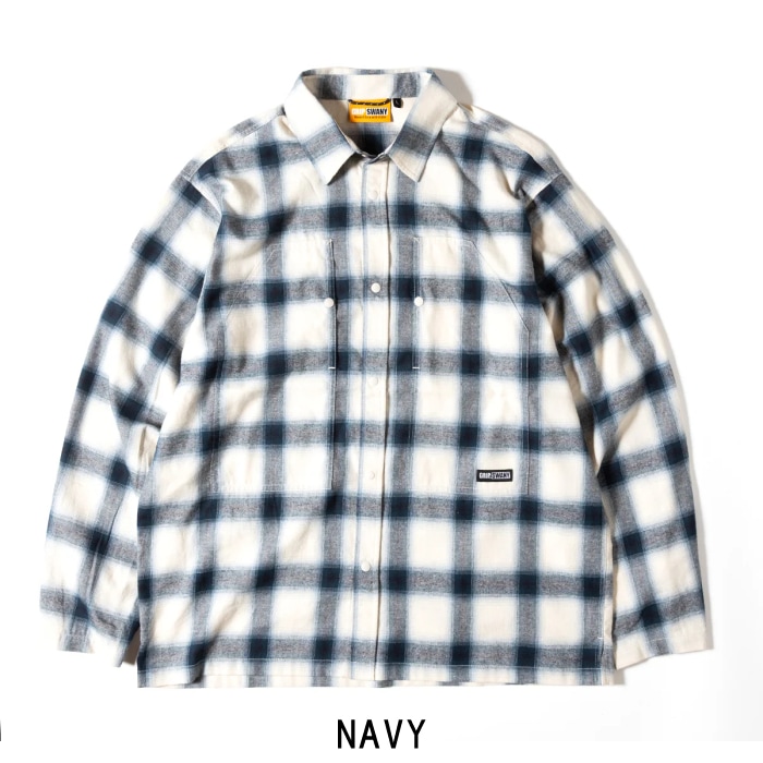 GRIP SWANY グリップスワニー フランネルシャツ BRUSHED CHECK SHIRTS