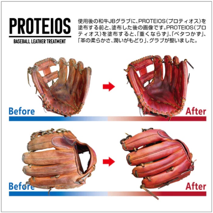 和牛JBグラブトリートメント4つ 和牛JBグラブトリートメント4つ PROTEIOS/プロティオス/グラブ用