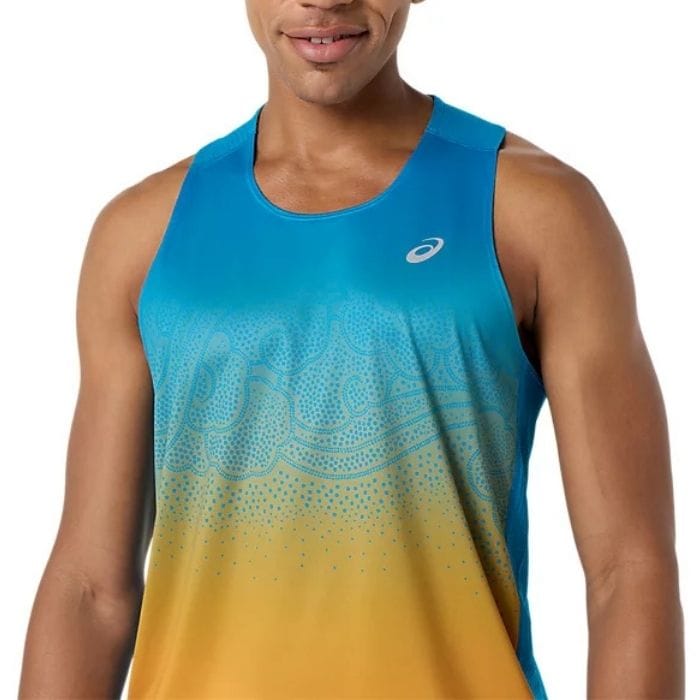 asics アシックス トップス ROAD ランニングFADEシングレット メンズ