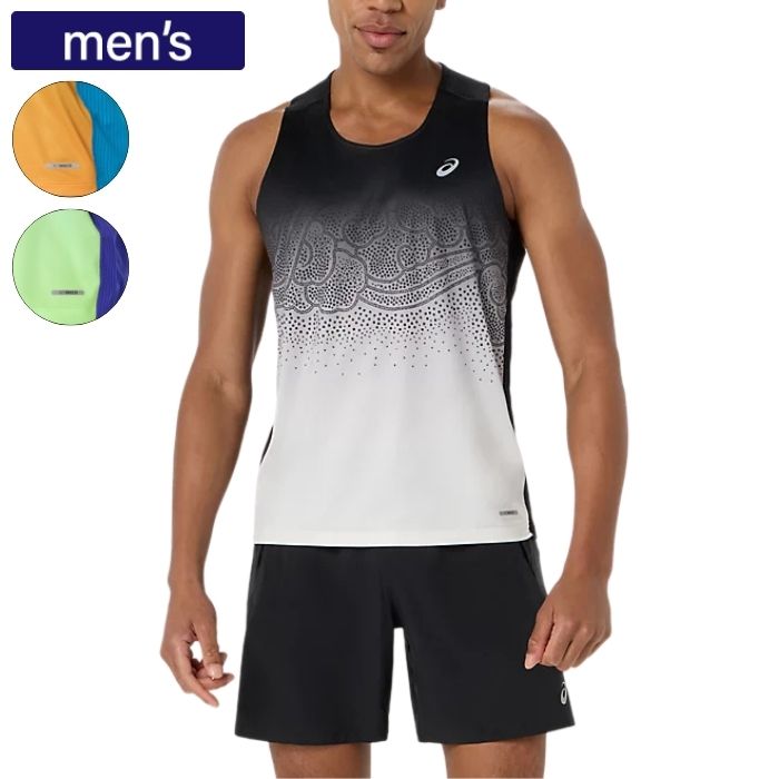 asics アシックス トップス ROAD ランニングFADEシングレット メンズ