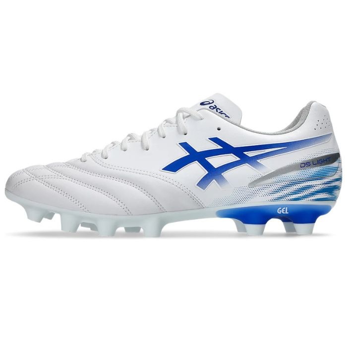 ASICS DS LIGHT スパイクシューズ ホワイト/ブルー asics アシックス サッカースパイク DS LIGHT ADVANCE ディーエス