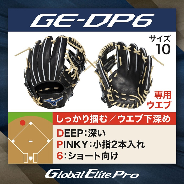 Mizuno ミズノ 野球グローブ グラブ 硬式用 グローバルエリート Pro 内