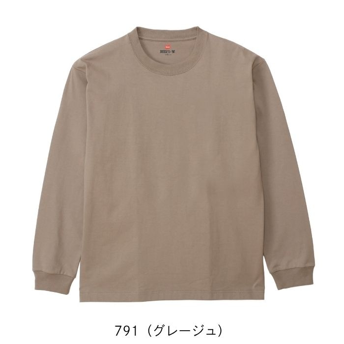Hanes ヘインズ ロングTシャツ BEEFY-T クルーネックロングスリーブT