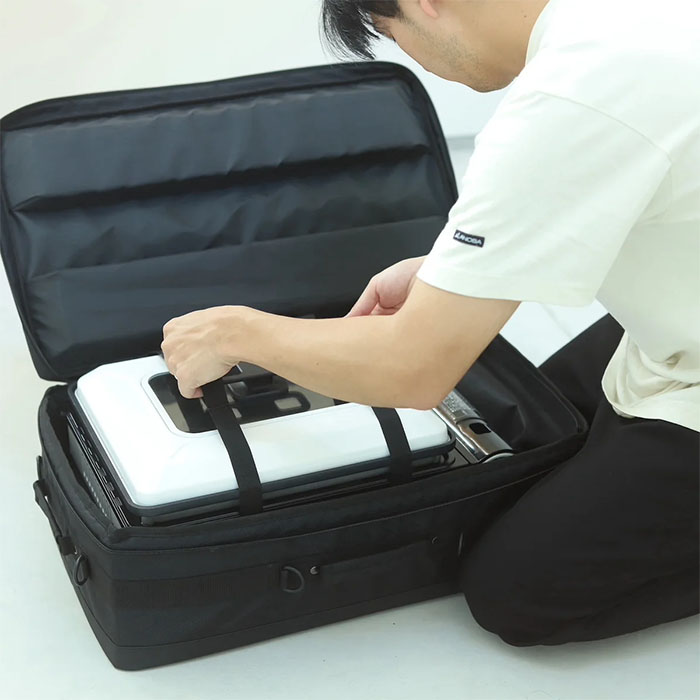 ANOBA アノバ BLACK EDITION マルチバーナーコンテナ 大型コンロ収納