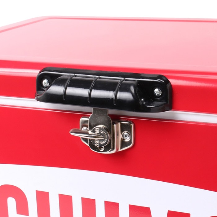 チャムス(CHUMS) スチールクーラーボックス レッド 54L CHUMS Steel Cooler Box 54L チャムススチールクーラーボックス54
