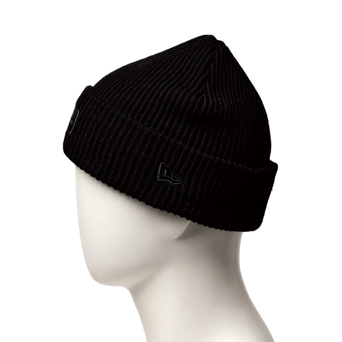 NEW ERA ニューエラ ニットキャップ リブ カフニット Black Patch